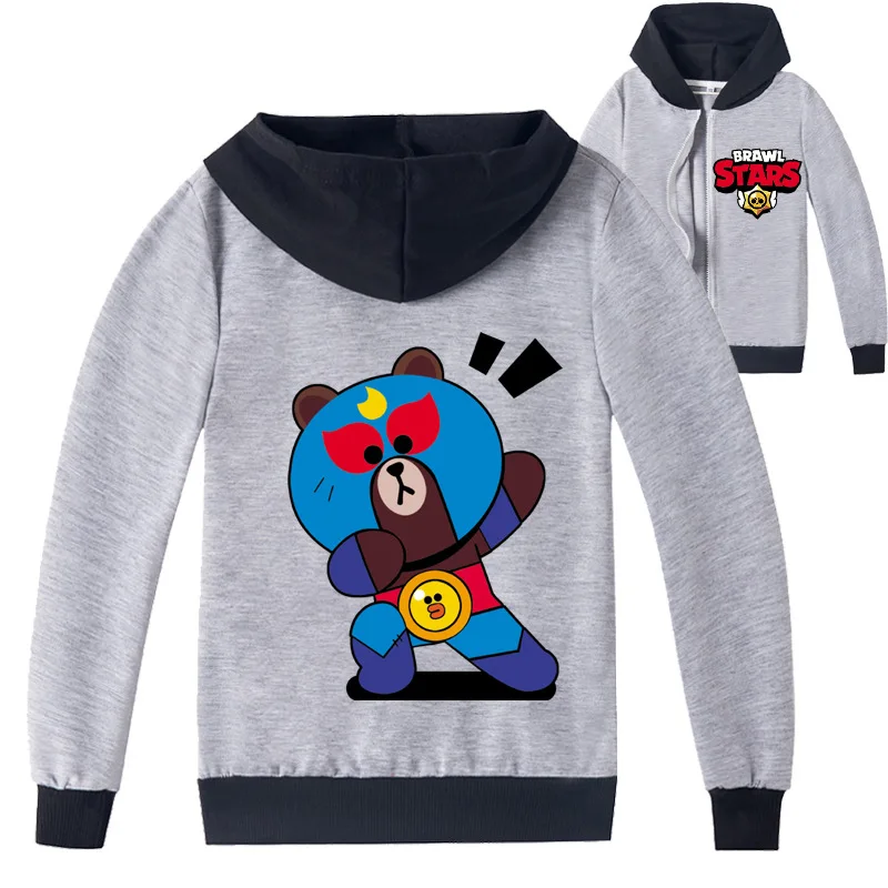 

New Hot Sale 2022 Fashion Zipper Hoodies Casual Boys and Girls Cute Cartoon Print Element Anime Pattern Outdoor Kids Clothes