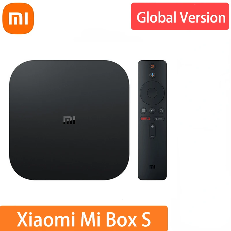 

Xiaomi Mi TV Box S Global Version Android TV 9.0 2GB 8GB 4K Ultra HD Smart TV Box 2.4G 5G WiFi BT4.2 Google Media Player Rushed