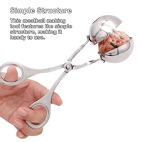 stainless steel meatball maker simple household manual diy stuffed food rice baller clip shaping accessory gadgets cuisine