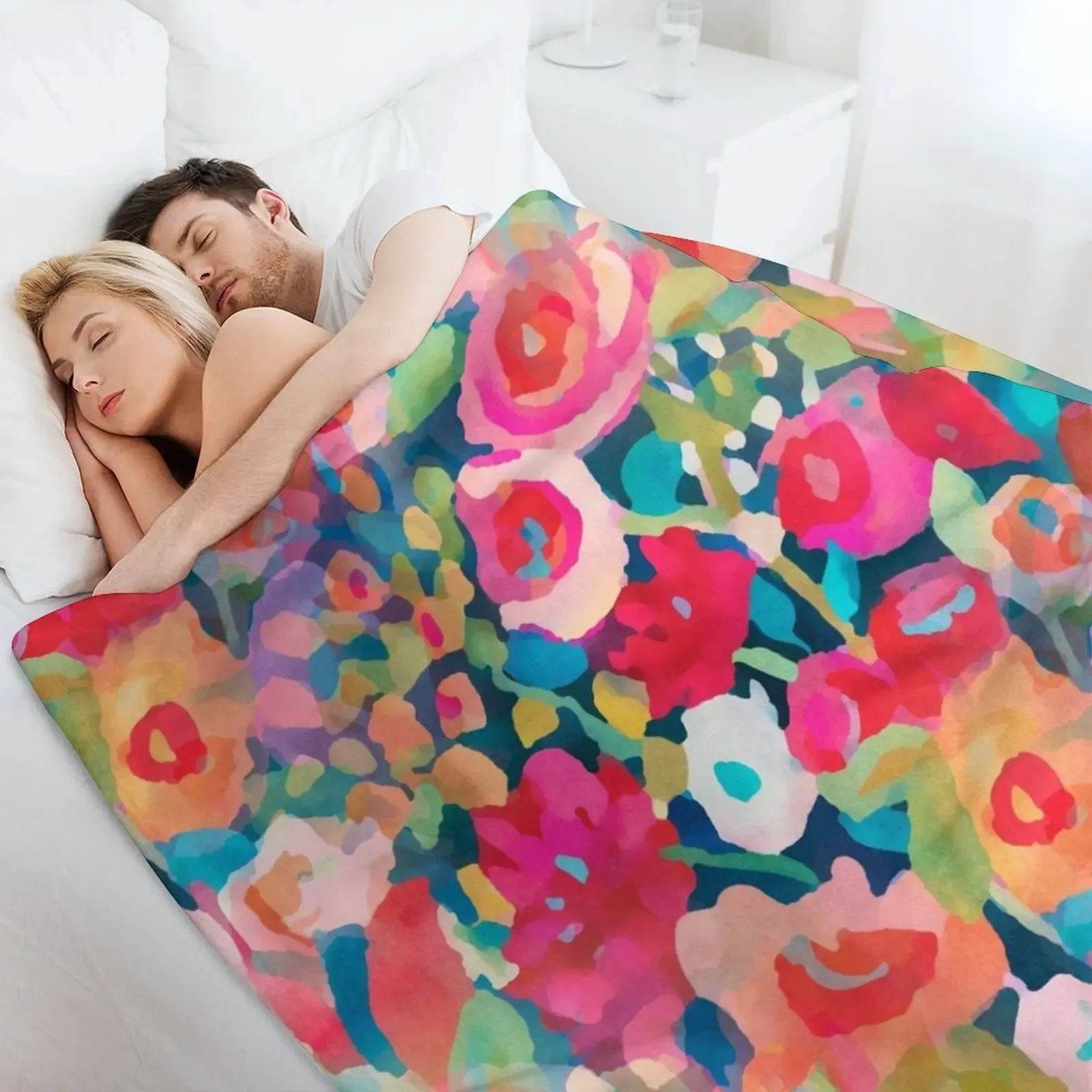 Одеяло с цветочным принтом Juicy одеяла для кровати диваны декоративные