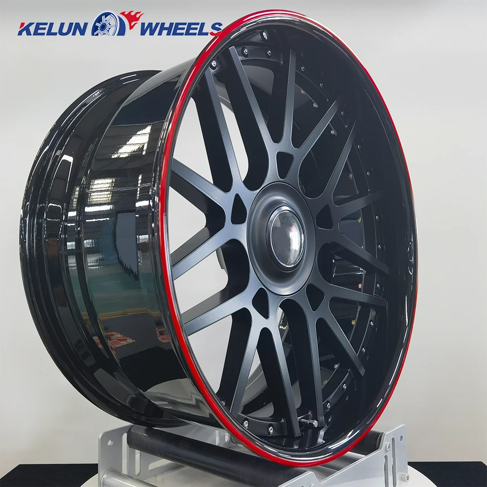 Фото Хит продаж: 20-26 KELUN Custom BLACK вогнутые кованые диски, хромированные диски, 24-дюймовые диски, 22-дюймовые кованые диски, 26-дюймовые кованые диски. №3