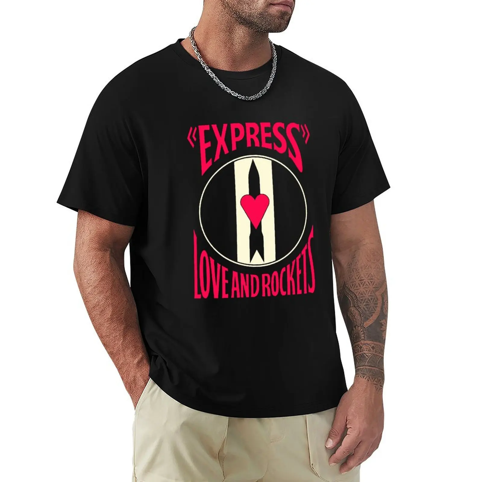 GRANDE VENTE HY993 Express Love And Rockets Meilleur Menu T-Shirt эстетичная одежда уличная мужские рубашки