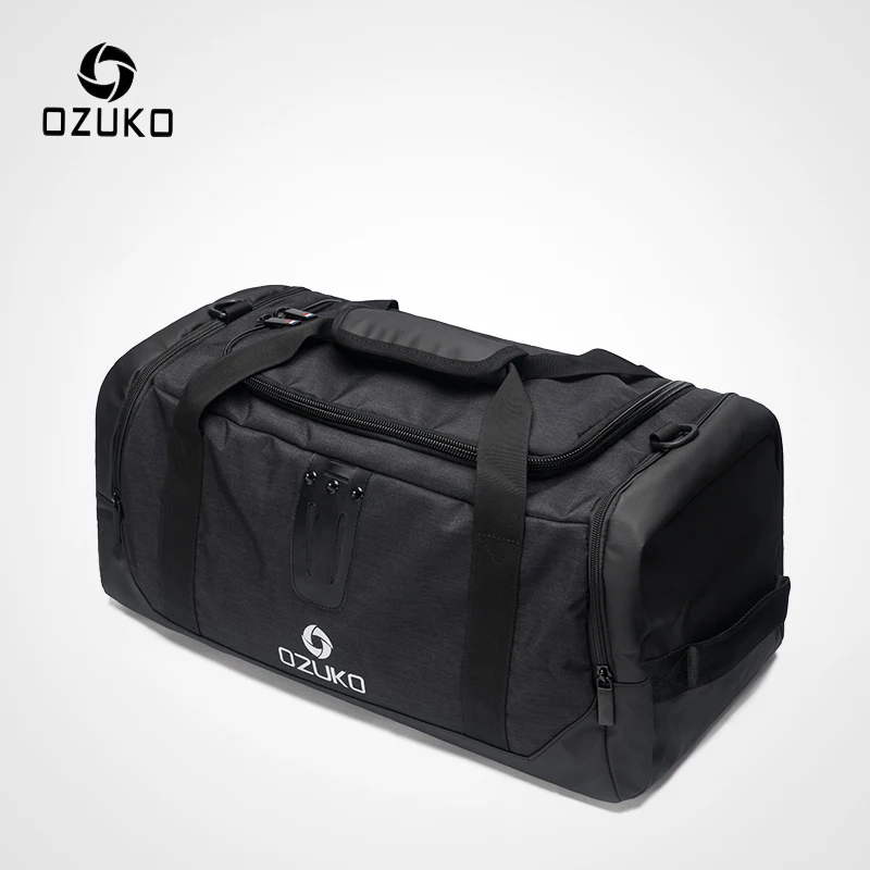 

OZUKO 2022 Multifunctional High Capacity Men Travel Duffle Bag Waterproof Oxford Luggage Handbags Carry On Weekend Bags for Trip