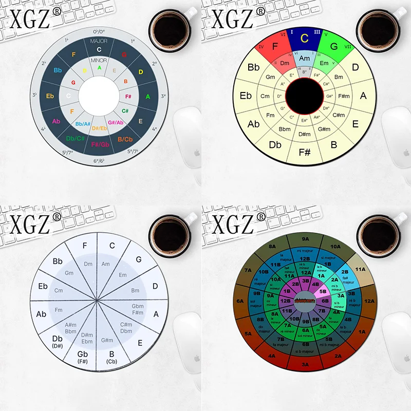 Игровой коврик круг пятых, украшение для Mosepad, игровой Настольный коврик для компьютера, коврик для мыши