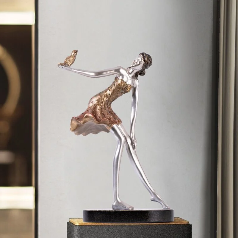 

Современная Статуя для девушек из стеклопластика, украшения для дома, украшение для гостиной, окна, компания, демонстрация пола, поделки