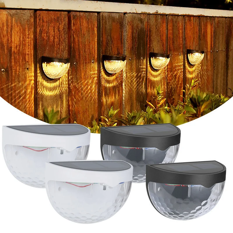 

LED Solar Light Outdoor Wall Lamps 6LED Waterproof Light Control Induction Courtyard Fence Wall Light Christmas Decor Solar Lamp