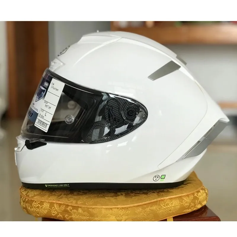 Шлем мотоциклетный SHOEI X14 шлем на все лицо белая для мотоциклистов X-четырнадцать