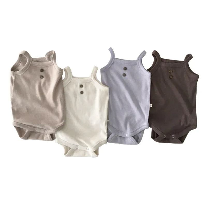 

Newborn Baby Strap Romper Bebe Boys Triangle Climbing Wear Girls Korean Summer Jumpsuits Modal Soft one-piece Bodysuits for 12M