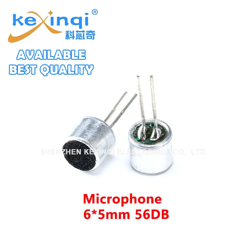 

20Pcs/lot DIP Pin Microphone 6*5mm 6x5 Capacitive Electret Microphone Pickup MIC 56DB