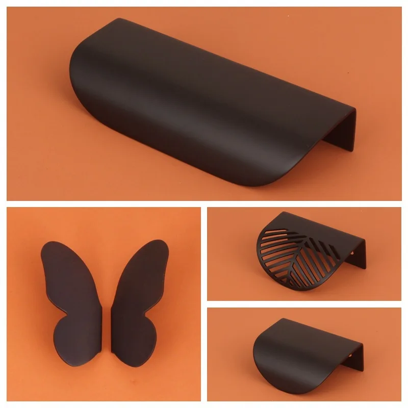 Скандинавский свет латунная ручка в виде листа бесплатная для ящика шкафа