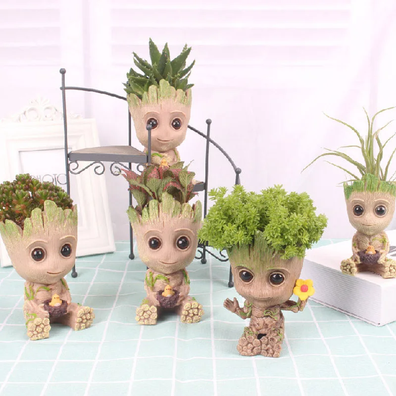 

Домашнее украшение Groot, цветочный горшок, держатель для ручек, товары для домашнего садоводства, аксессуары для украшения дома, милая игрушк...