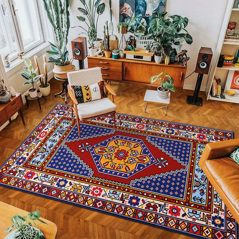 Bohemian area rug for living room carpet Retro mat sofa Persian style carpets bed wholesale customization |