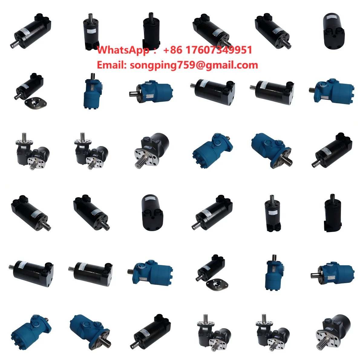 Фото Гидравлический орбитальный мотор Parker BMR 80, BMR 100, BMR 160, BMRS 125, BMSY 200 из чугуна для конвейерных лебедок и вращающегося оборудования. №1