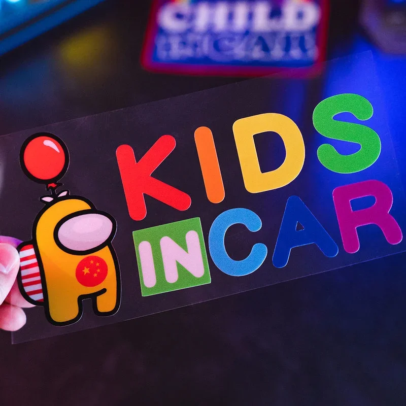 Luзага377 детский автомобиль мультфильм наклейки на боковое окно заднее ветровое