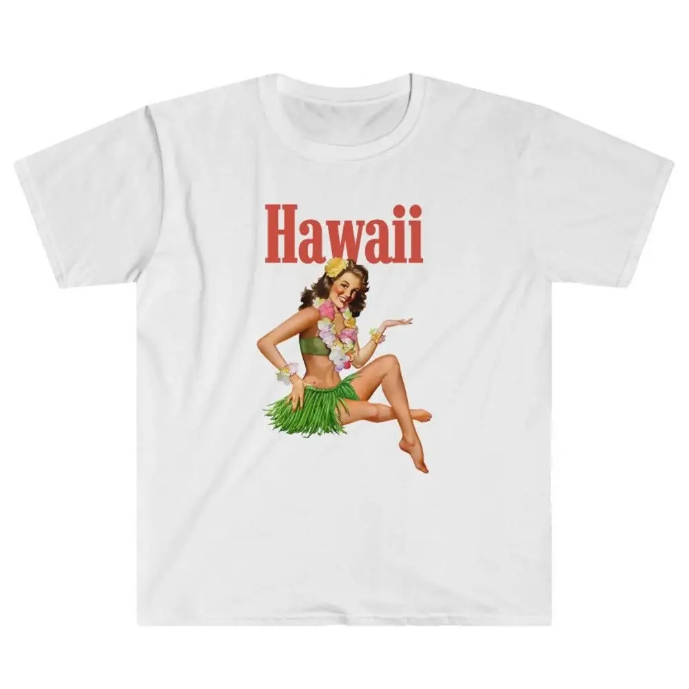 Гавайская Винтажная футболка в стиле ретро с принтом Islander ong Ad 1940s 1950s унисекс