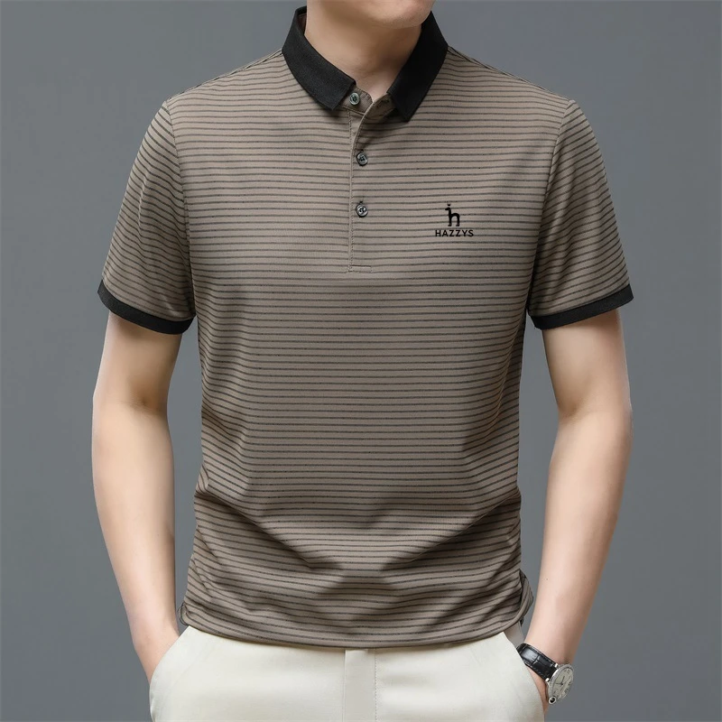 

Embroidered logo men's polo shirt South Korea men's golf shirt Summer button business men's street wear short sleeved T-shirt