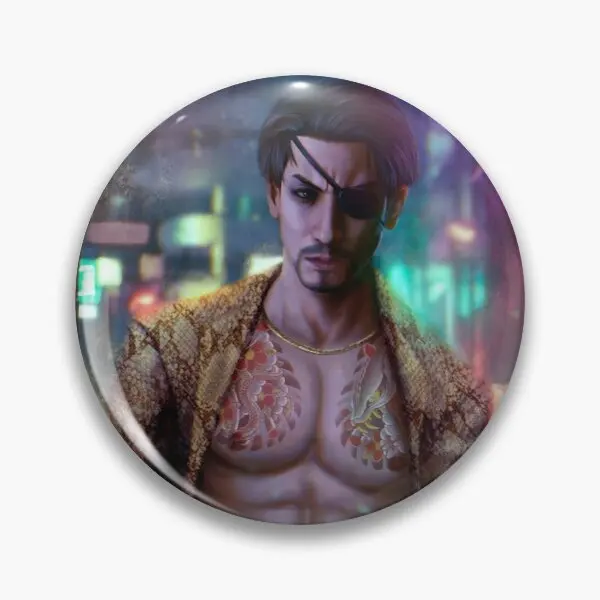 

Индивидуальная мягкая булавка для пуговиц Majima Goro, ювелирные изделия, забавный мультяшный Модный милый декоративный воротник для одежды, зн...