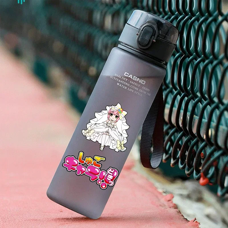 560ML Shugo Chara Cartoon Portable Plastic Water Cup Student Outdoor Sports Large Capacity Leak Proof Bottle