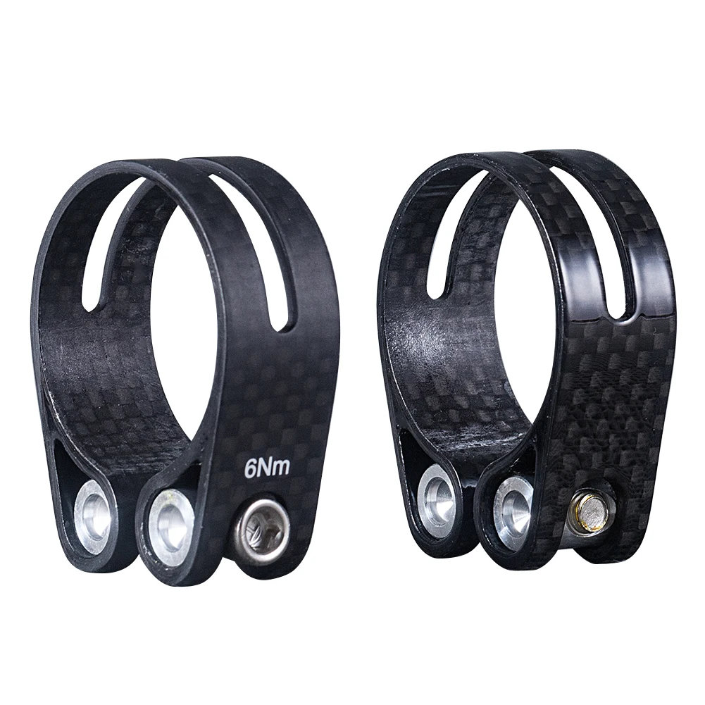 

SuperLight 14g Full Carbon Bicycle Seatpost Clamp 34.9mm & 31.8mm MTB Road Bike Seatpost Clamps For 31.6 / 27.2mm Seatpost Parts