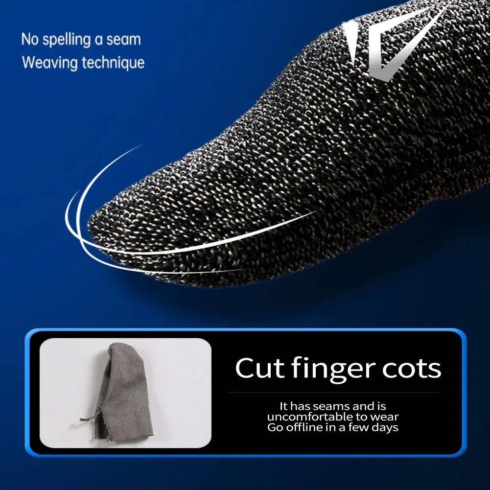 Чехол для пальцев игровой 1 пара дышащие светящиеся нескользящие перчатки с