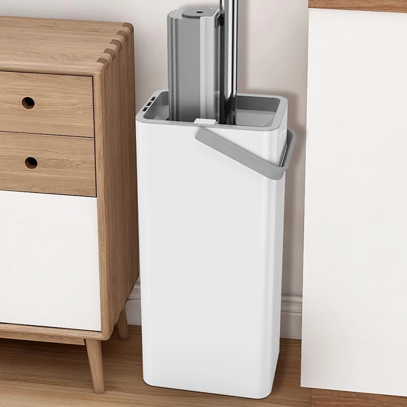 Волшебная Швабра для ленивых свободных рук устройство чистки пола с ведром