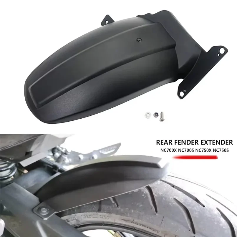 Фото Для HONDA NC750X NC750 X NC 750X 2012-2023 2018 2019 2020 2021 2022: Удлинитель заднего крыла мотоцикла, брызговик, защита от брызг №1