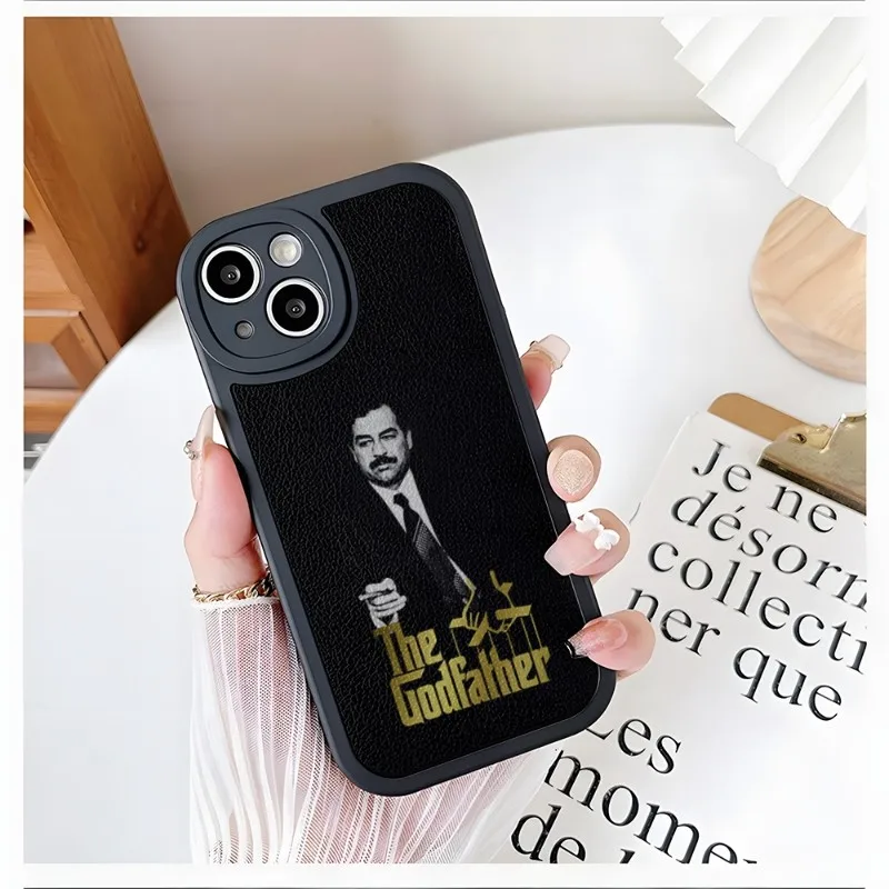 

Saddam Hussein Phone Case For IPhone 14 13 12 11 Pro Max Mini X XR XS 6 7 8 Plus Mini 2022 Lambskin Silicone Shell Cover