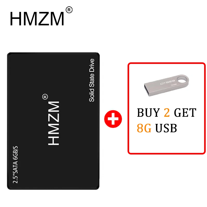 

HMZM 2.5-Inch SATA3 Solid State Disk SSD 120 240GB 500 Gb 1Tb For Laptop Desktop Computer Internal Hard Drives