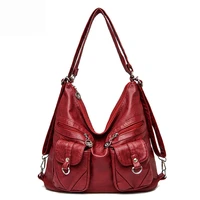 fashion designer women bag vintage leather shoulder bags for women large capacity female handbag crossbody bags lady tote purse
