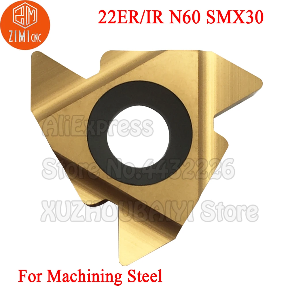 

10 шт. 22ER N60 SMX30 22IR N60 SMX30 22ER/IR N60 карбидные резьбовые вставки токарные инструменты резец с ЧПУ инструмент 22er/ir токарный станок лезвие для ste