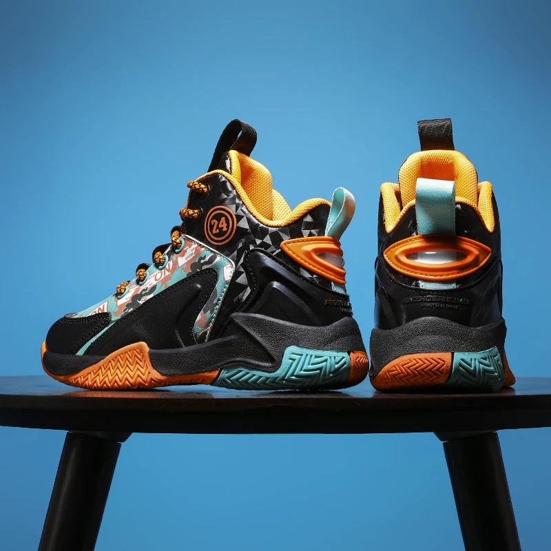 Autumn Winter Boys Basketball Shoes 2022 Original Kids Shoes Girls Fashionable Non Slip Children's Sports Shoes Kids Sneakers