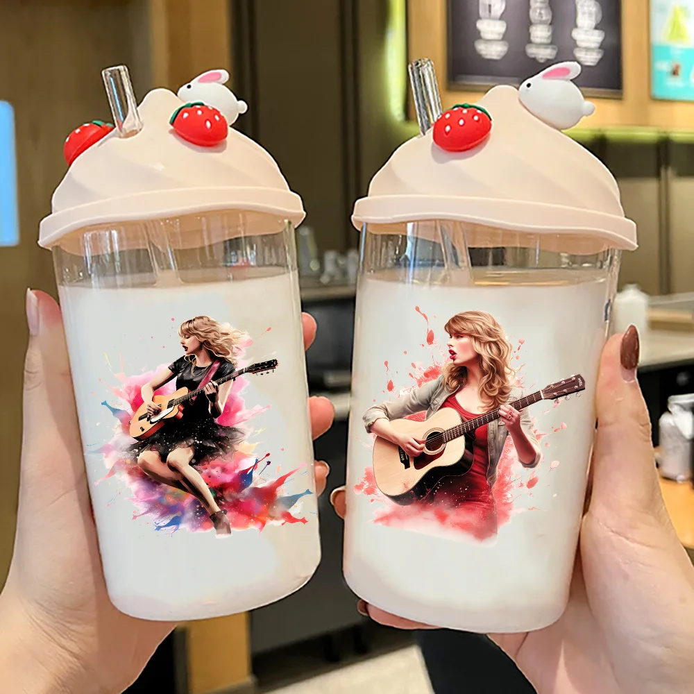 Female star peel waterproof DIY Decals 3D transfers uvdtf crystal stickers 16oz uv dtf cup wraps for Libbey Glasses