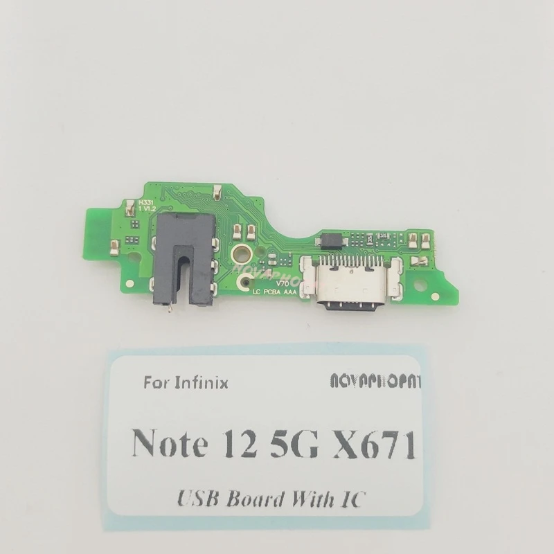 Для infinix Note 12 5G X671 / Pro X671B USB док-станция зарядное устройство порт наушники аудио