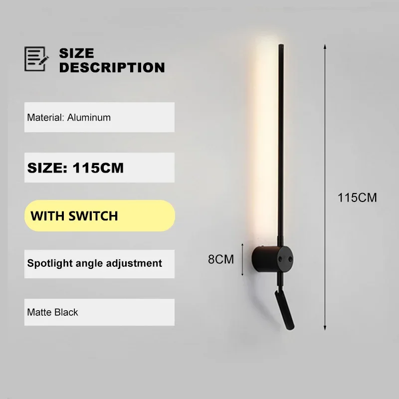 

Настенные светильники OKUDO чёрные