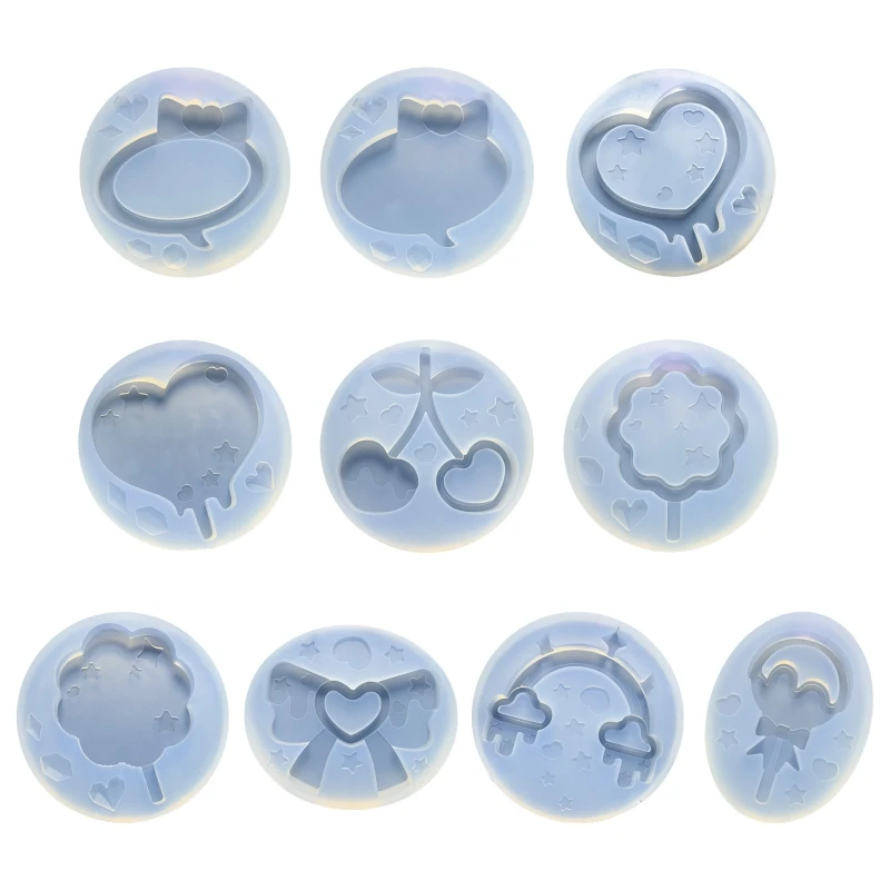 

Shiny Glossy Candy Series Keychain Silicone Epoxy Resin Mold DIY Keychain Pendant Jewelry for Bag Decorations Craft