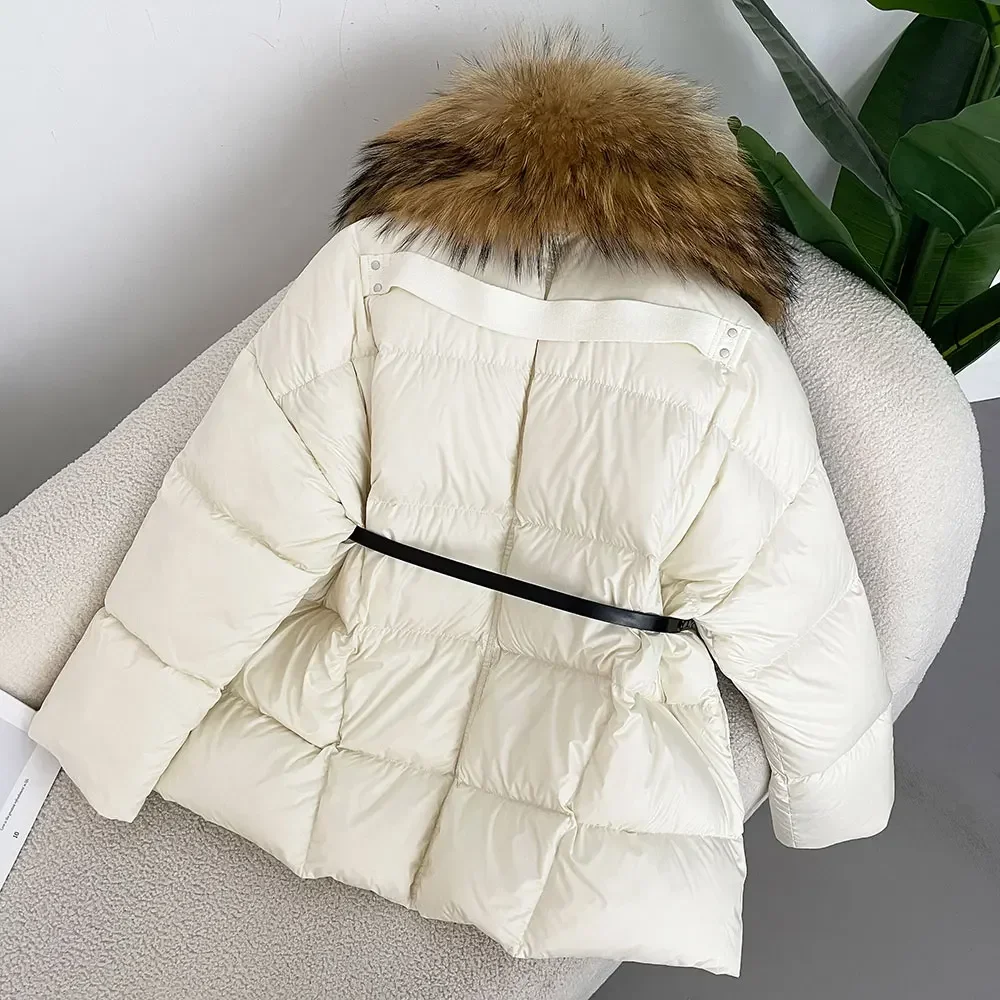 2024 зимняя утепленная свободная пуховая куртка в Корейском стиле женское меховое