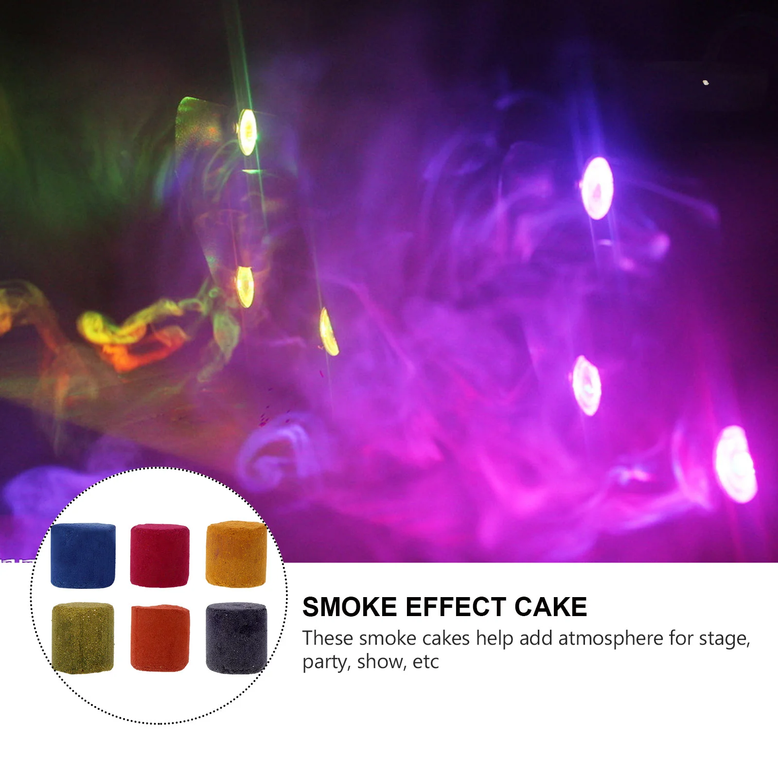 

12pcs Smoke Cake Colorful Effect Show Round Bomb Studio Photography Tool