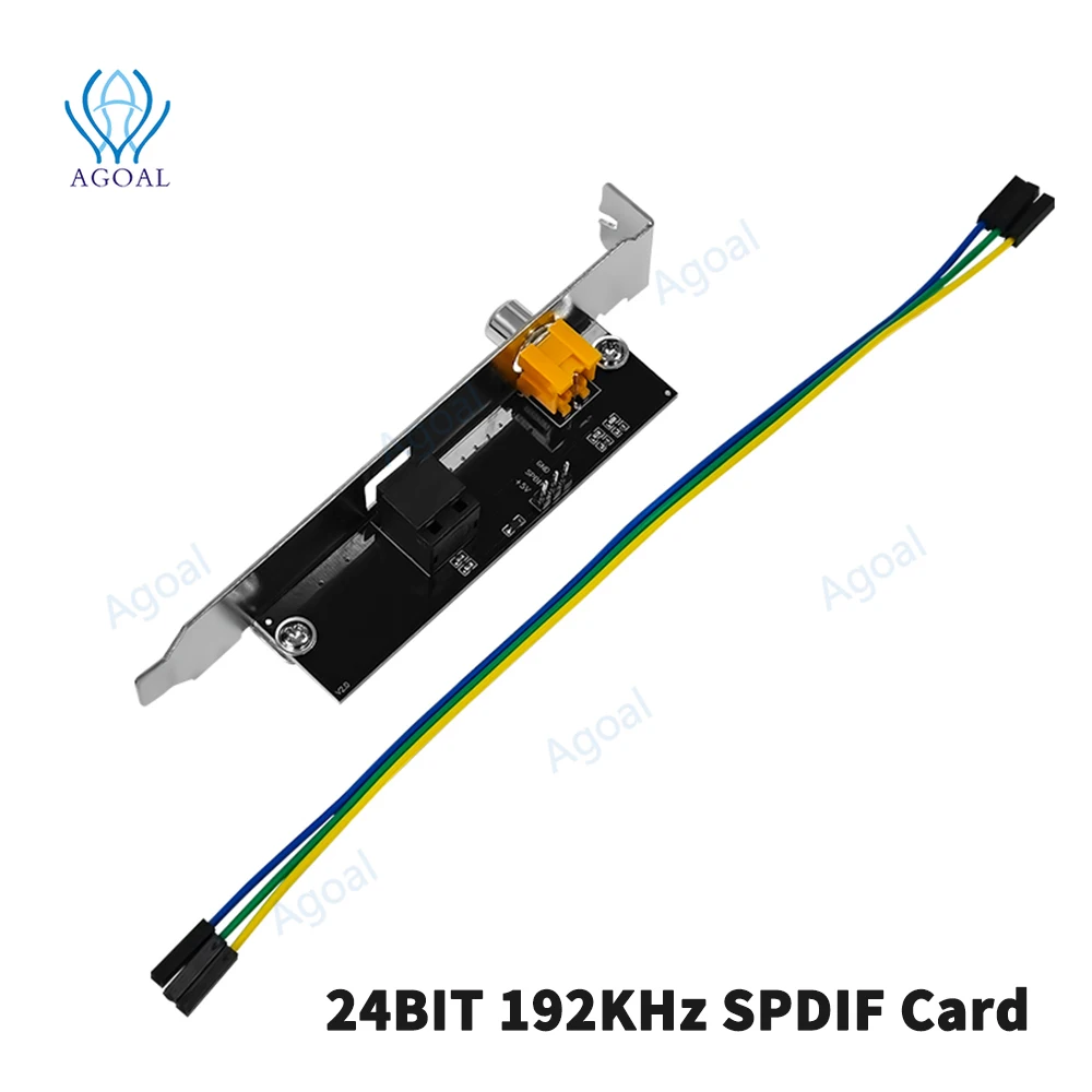 Коаксиальная цифровая звуковая карта 24BIT 192KHz DTSAC3LPCM SPDIF дочерняя из оптического