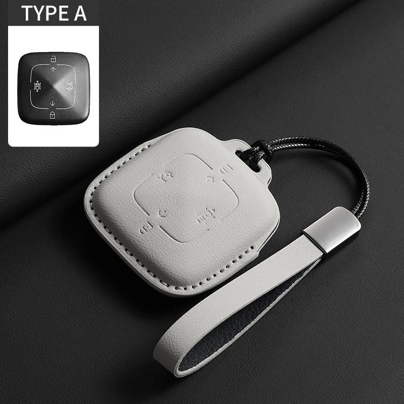 

Кожаный чехол для автомобильных ключей, аксессуары для Zeekr 001 009 x Zeekr 001, чехлы для пультов дистанционного управления, защитный чехол для ключей