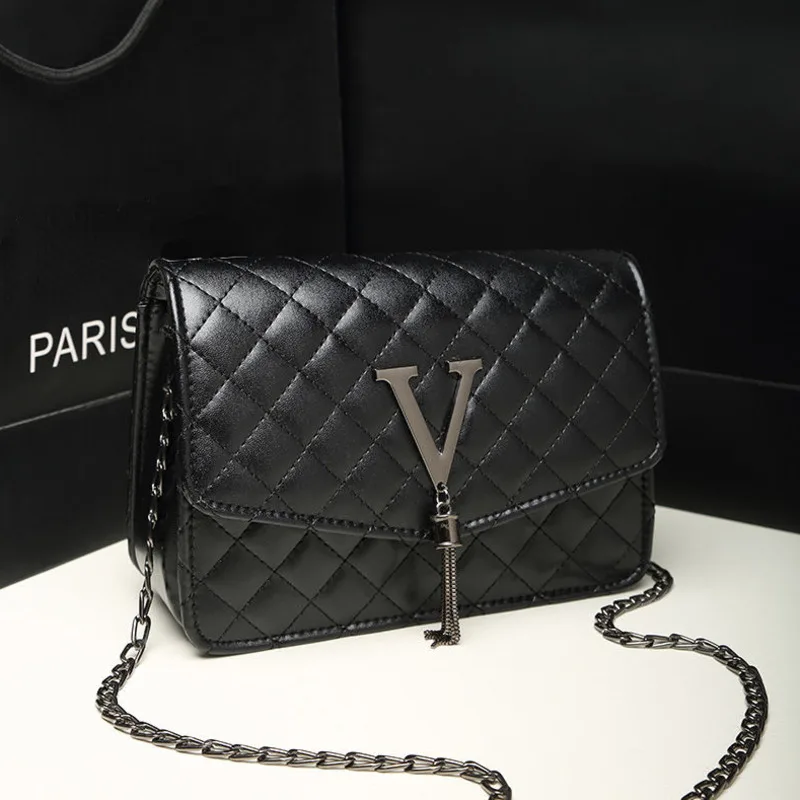 

Small new 2022 Women's bag square bags designer women luxury Single Shoulder Messenger chain bag versatile MINI square handbags