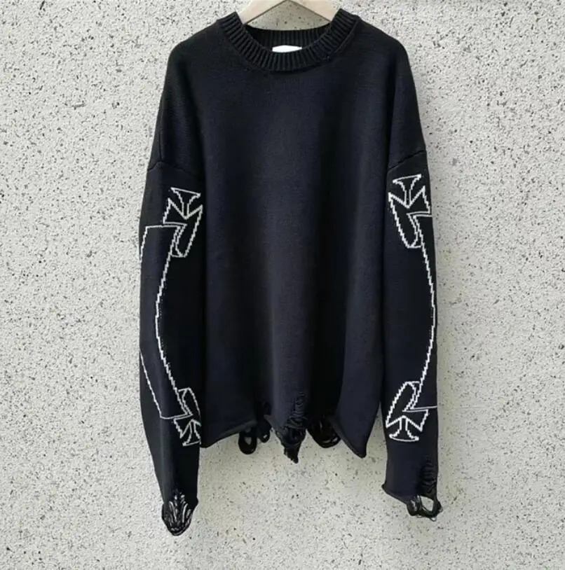 

22FW NEW TOP ASKYURSELF Sweater Men Women Oversize O-neck Sweaters sweatshirt