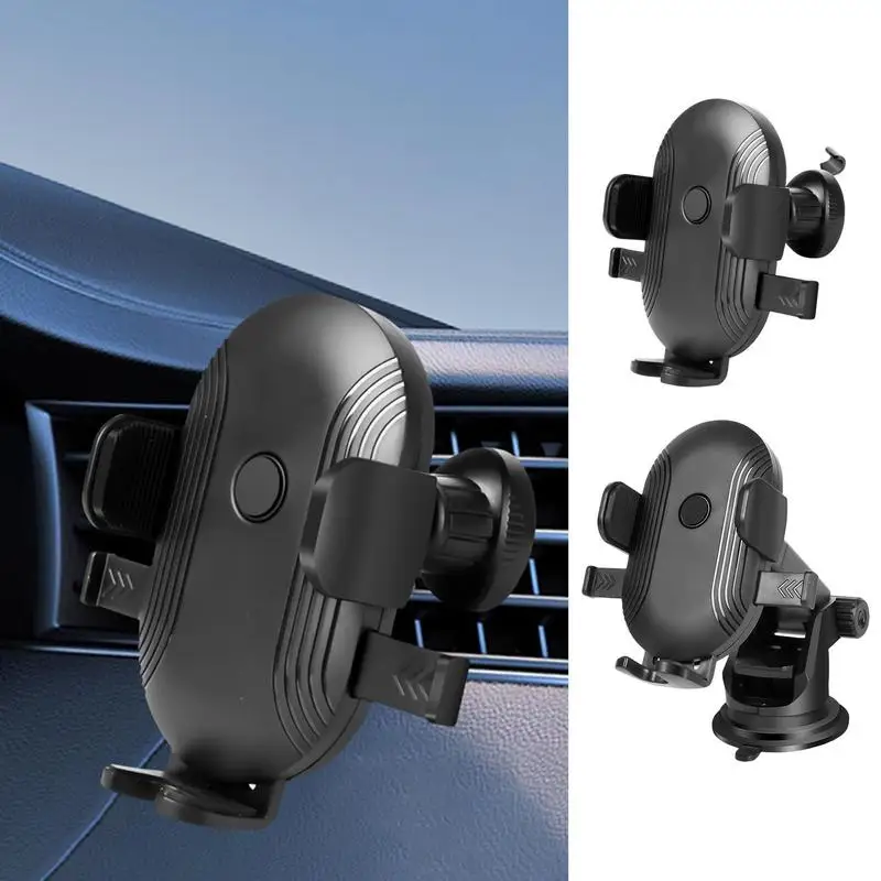 

360 Degrees Rotation Car Phone Holder Air Outlet Suction Cup Upgraded Handsfree Stand Dash Windshield Air Vent Cell Phone Stand