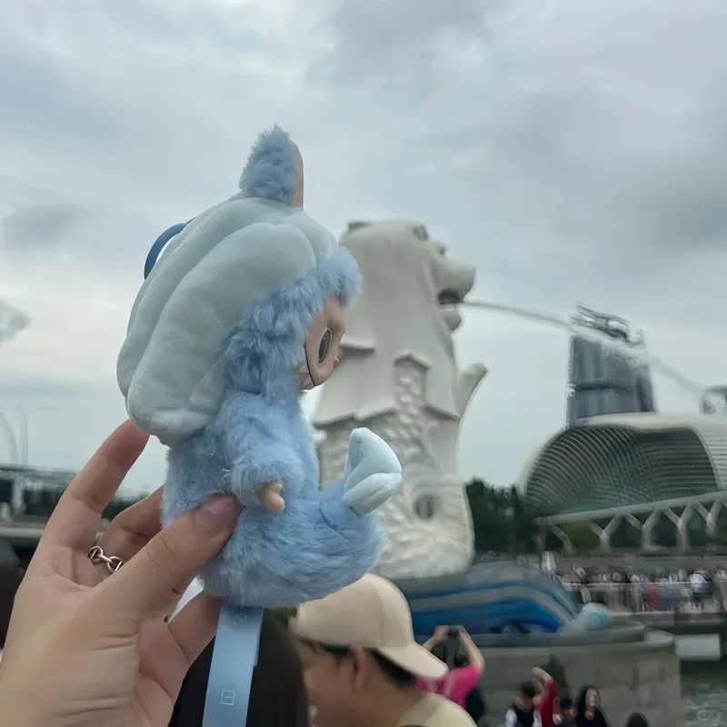 Сингапурская ограниченная серия новая виниловая кукла Merlion Labubu плюшевая