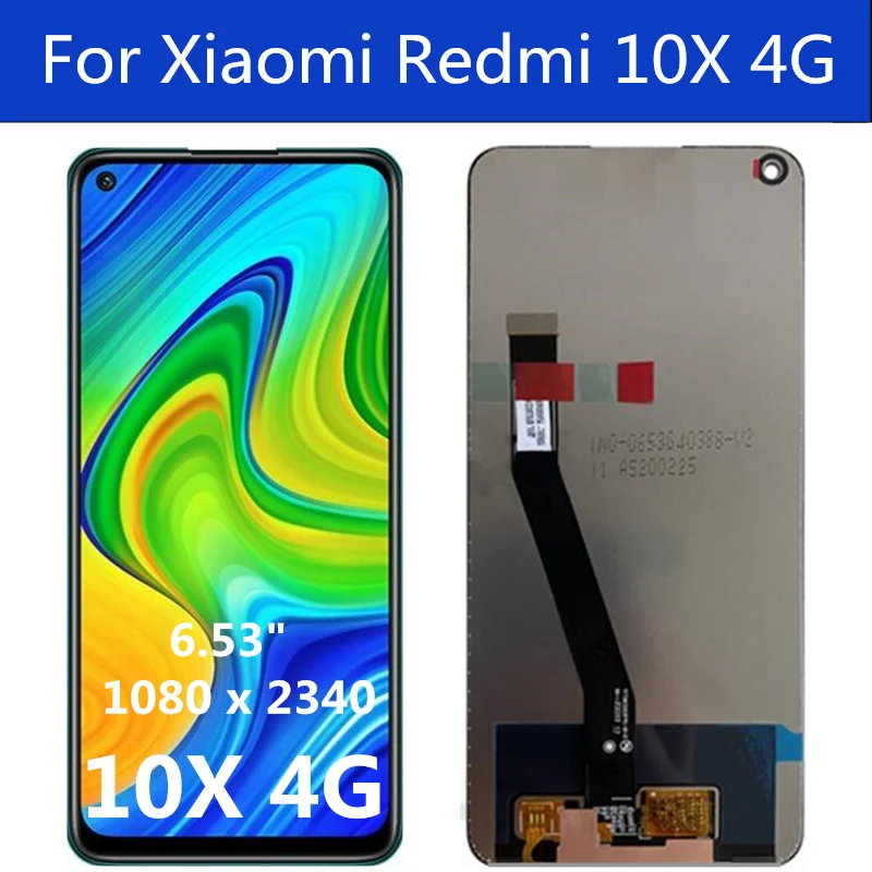 

6.53" LCD For Xiaomi Redmi 10X 4G (Helio G85) LCD Display Touch Screen digitizer Assembly For Xiaomi redmI 10X M2003J15SC LCD