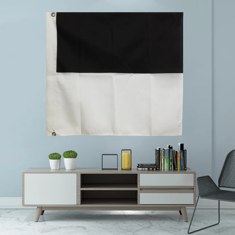 Швейцарский Флаг кантона фрибург, пользовательский баннер, графический принт на заказ, подвесная крышка вала из полиэстера, втулка 3x3 фута 90x90 см Швейцарский Флаг кантона фрибург, пользовательский баннер, графический принт на заказ, подвесная крышка вала из полиэстера, втулка 3x3 фута 90x90 см