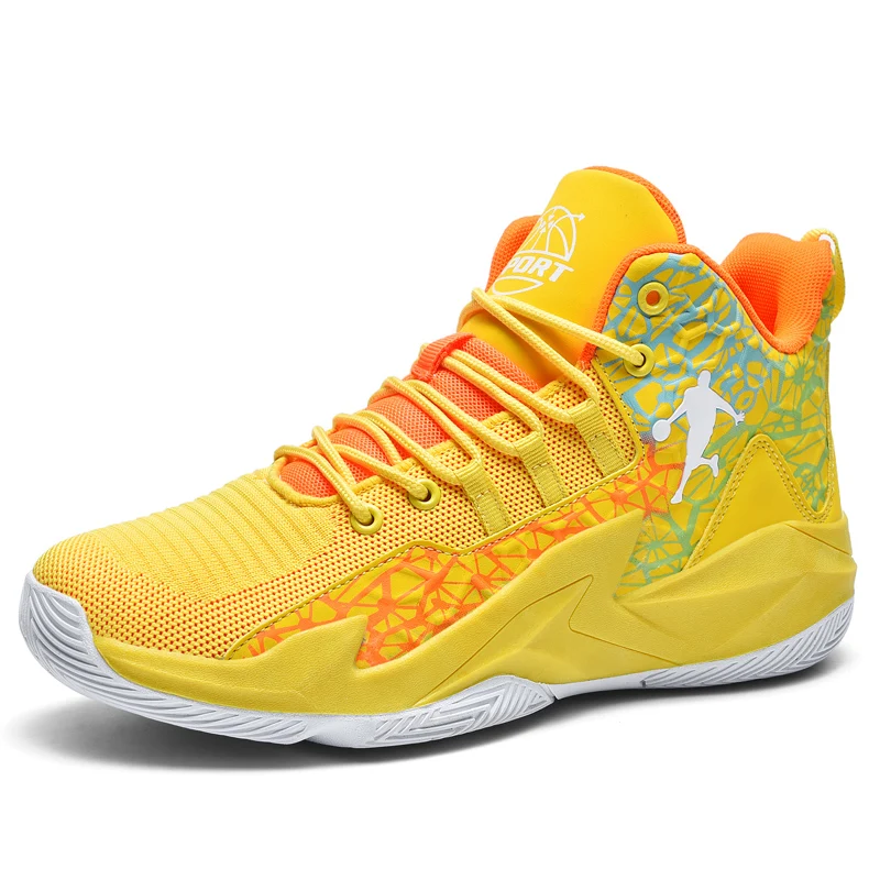 Fashion Men High-top Basketball Shoes Women Platform Basketball Sneakers Men Breathable Athletic Shoes Couple Sport Sneakers