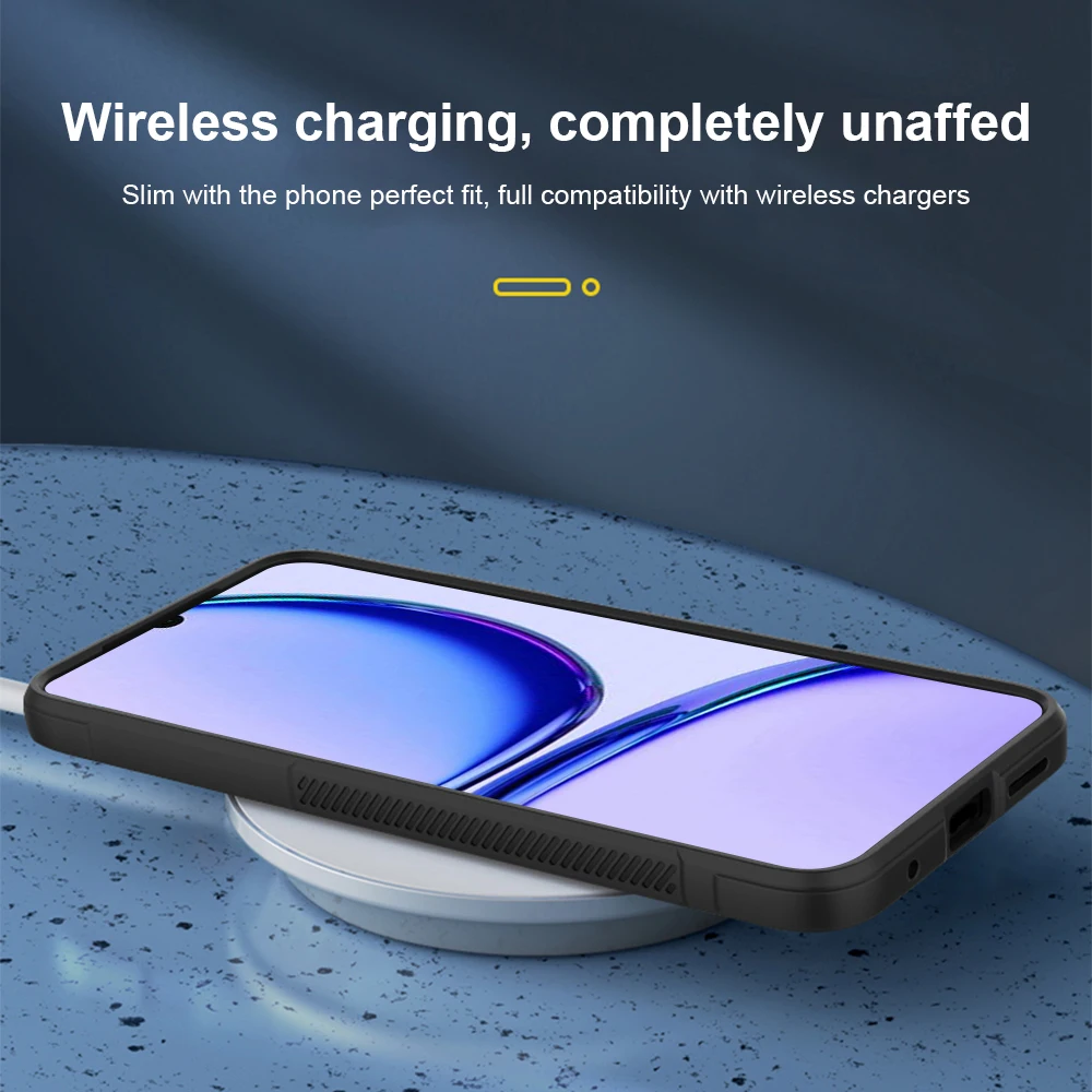 Мягкая задняя крышка из жидкого силикона для Realme C53 4G чехол Противоскользящий