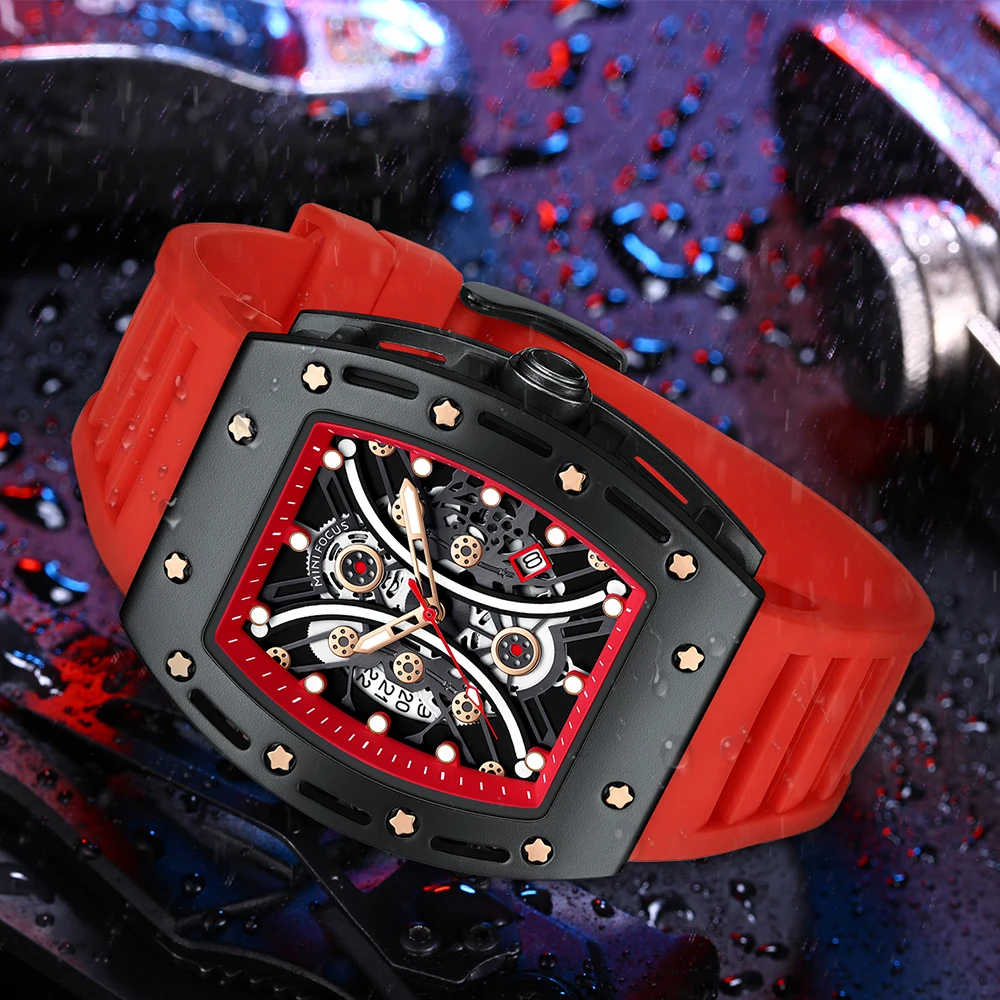 Оригинальные аналоговые кварцевые часы MINI FOCUS мужские модные с японским