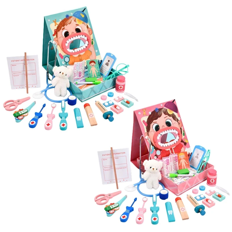 

Pretend Playset Educational Preschool Dentist Doctor Role Play Toy Medical Tool N0HD