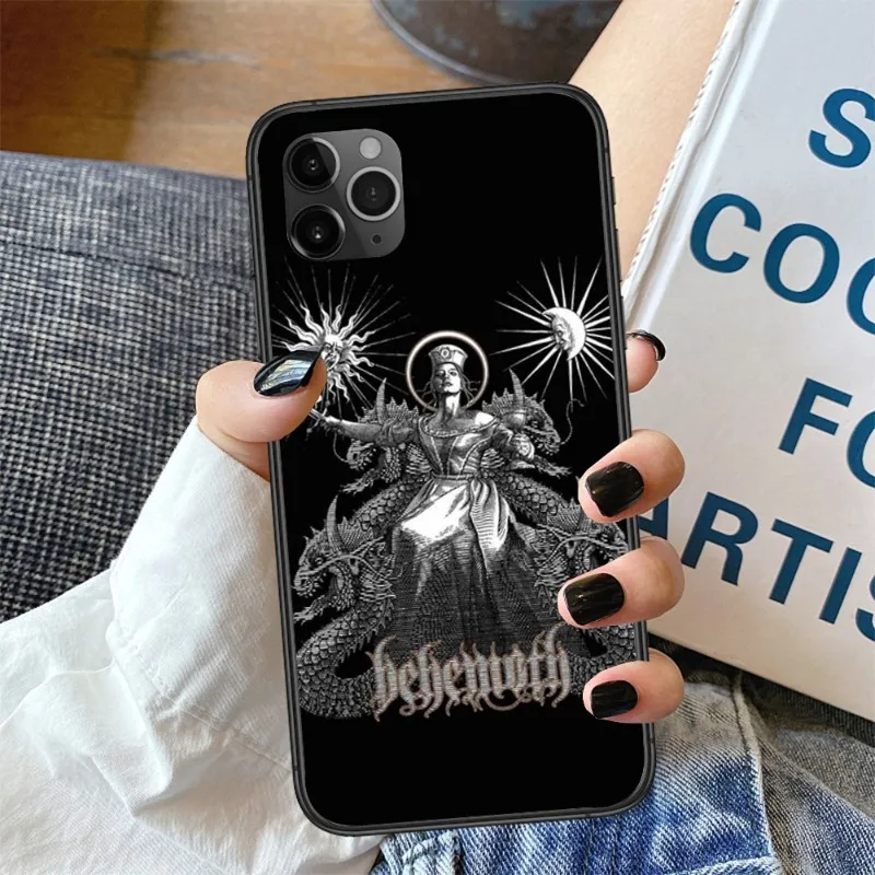 BEHEMOTH DEATH металлический чехол для телефона IPhone 13 12 11 XS X 8 7 6 Plus Mini Pro Max SE мягкий